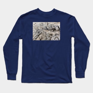 Tiny Squares Chissled Into Rock Formation Long Sleeve T-Shirt